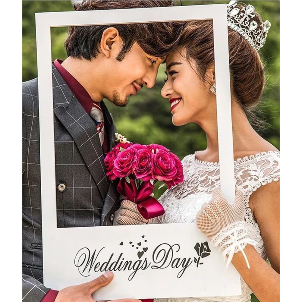 กรอบรูปแต่งงาน DIY อุปกรณ์ถ่าย - Photo Booth Frame บทวิจารณ์และราคา