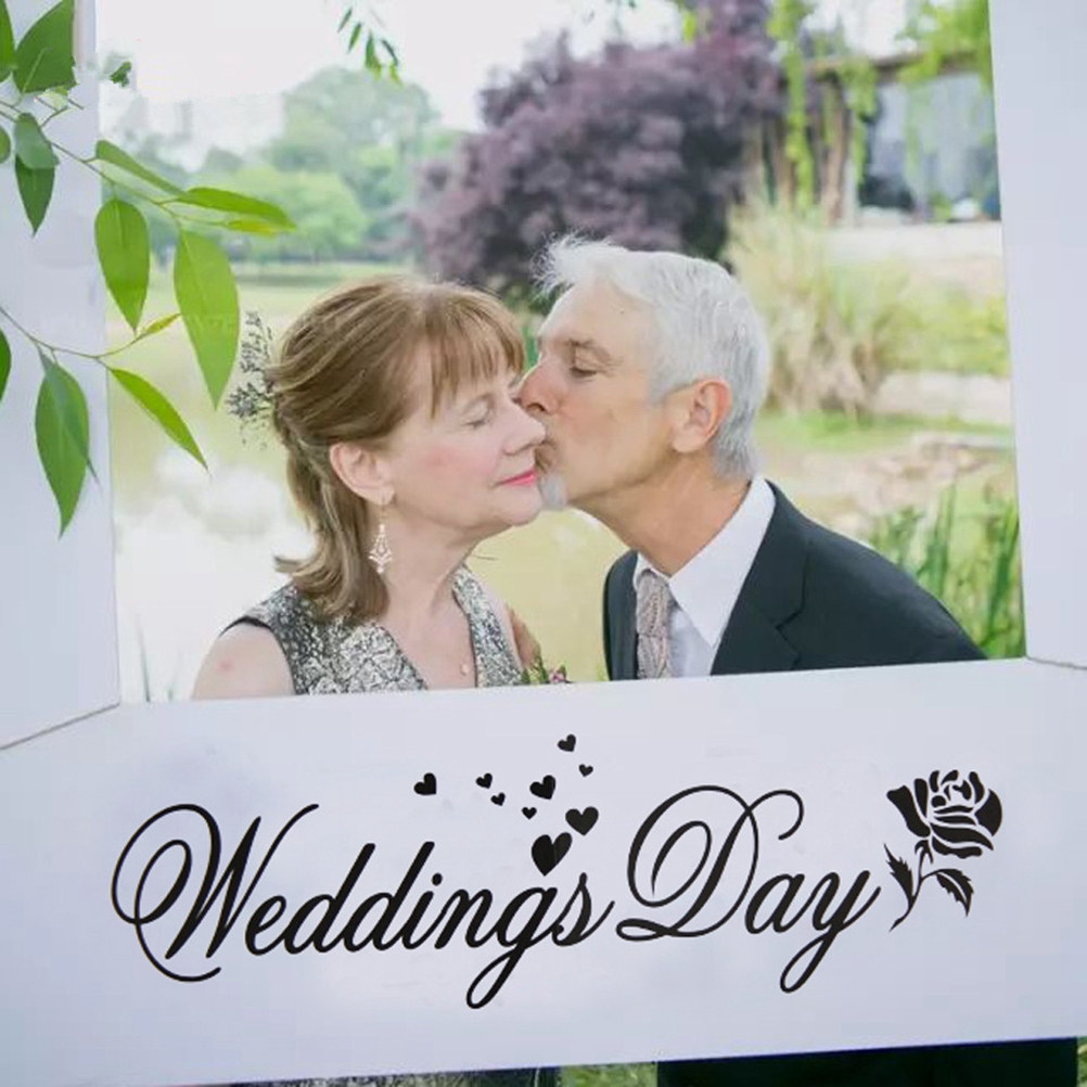 กรอบรูปแต่งงาน DIY อุปกรณ์ถ่าย - Photo Booth Frame บทวิจารณ์และราคา