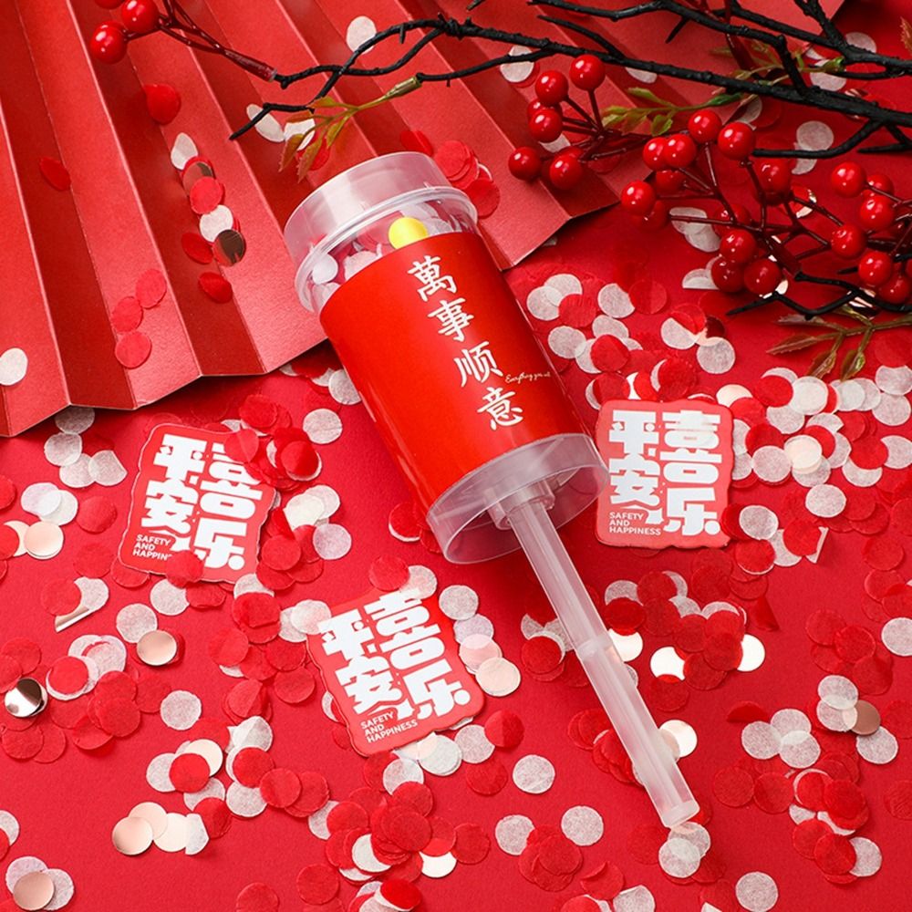 กระบอกคอนเฟตติสีสันสดใสแบบพกพา - Confetti Cannon Tube บทวิจารณ์และราคา