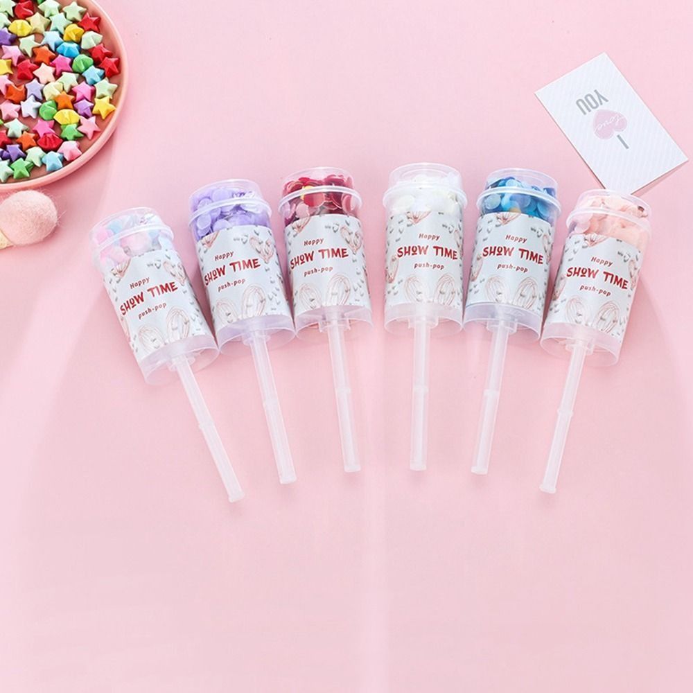กระบอกคอนเฟตติสีสันสดใสแบบพกพา - Confetti Cannon Tube บทวิจารณ์และราคา