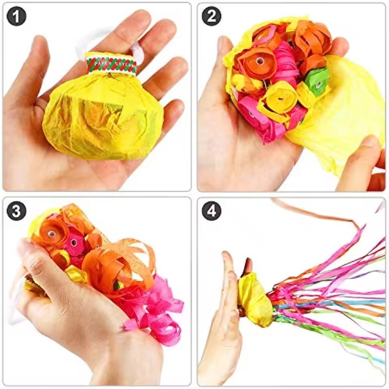 กระดาษป๊อปเปอร์หลากสีสัน สำหรั - Confetti Cannon Tube บทวิจารณ์และราคา