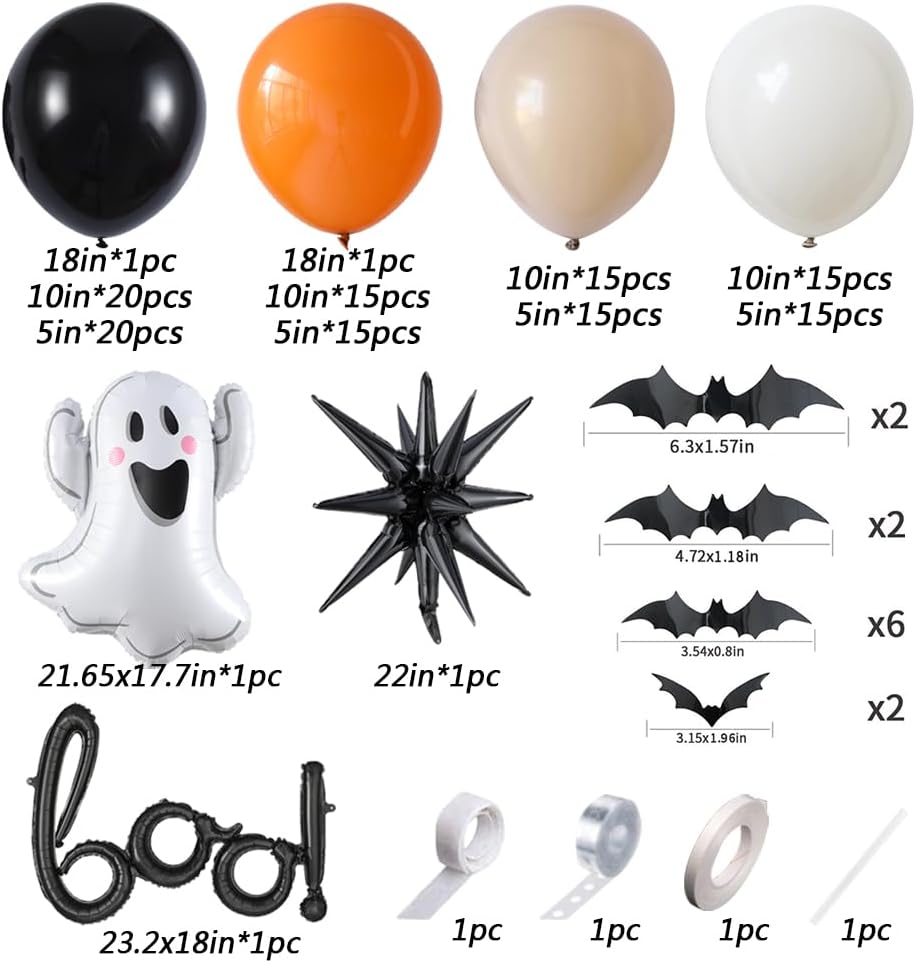 ชุดตกแต่งซุ้มลูกโป่งฮาโลวีน Li - Balloon Arch Kit บทวิจารณ์และราคา