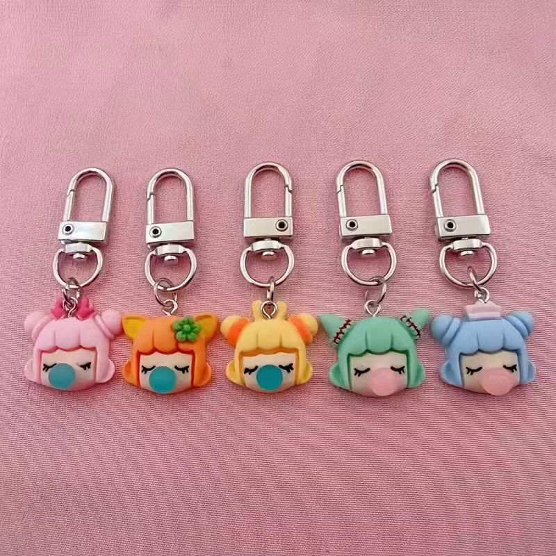 พวงกุญแจเรซินรูปเด็กผู้หญิง 5  - Event Party บทวิจารณ์และราคา